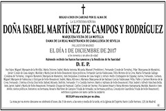 Isabel Martínez de Campos y Rodríguez